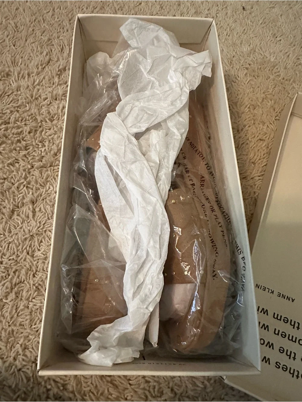 NWT ANNE KLEIN FAUX SUEDE SANDAL - Picture 6 of 7